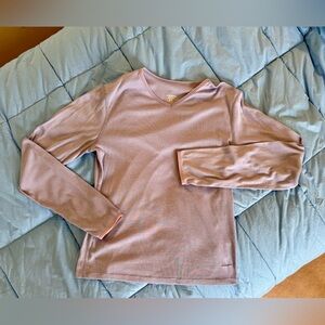 Patagonia Women’s Base Layer Capilene Lavender Long Sleeve V Neck Top Sz Medium